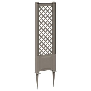 vidaXL Trellis med spik Gr&aring; 43 x 6 x 165 cm PP