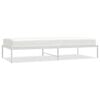 vidaXL S&auml;ngram metall vit 90x200 cm