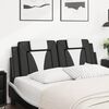 vidaXL Headboard Cushion "Viana" Black and White 120 cm Faux Leather