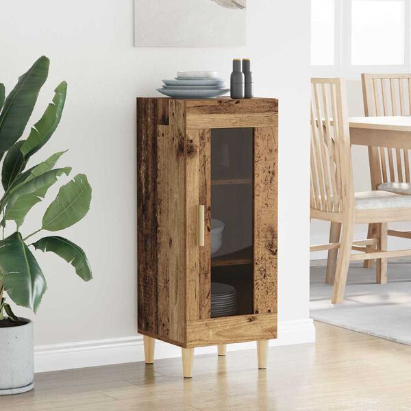 vidaXL Sideboard Gammalt tr&auml; 34.5 x 32.5 x 90 cm Konstruerat tr&auml;