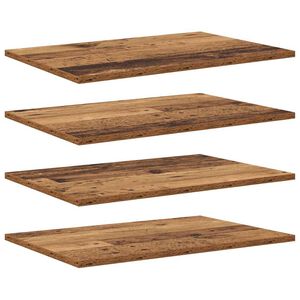 vidaXL Bokhylla Br&auml;da 3 niv&aring;er 4 st 60 x 40 x 1,5 cm Konstruerat tr&auml;