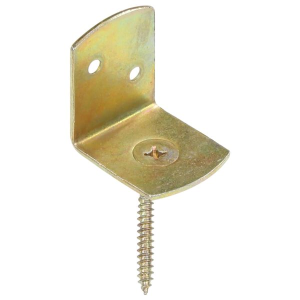vidaXL L-beslag till staketpanel 48 st galvaniserad metall