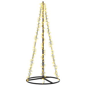 vidaXL LED Julgran 165 cm 540 LED-lampor Varmvit St&aring;l Svart