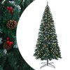 vidaXL Plast Hingad Julgran 500 cm 900 LED-lampor Varmvit