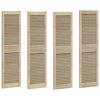 vidaXL Sk&aring;pd&ouml;rr 4 pcs Naturf&auml;rg 140,5 x 2,1 x 39,5 cm Massiv furu