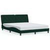 vidaXL Bed Frame without Mattress Dark Green 160x200 cm Velvet