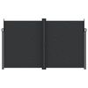 vidaXL Inf&auml;llbar sidomarkis svart 200x1000 cm
