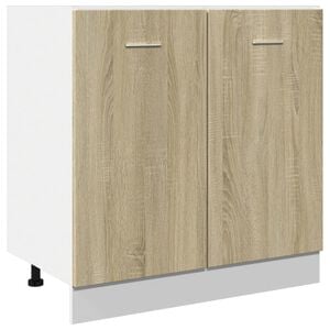 vidaXL Undersk&aring;p &ldquo;Lyon&rdquo; sonoma-ek 80x46x81,5 cm konstruerat tr&auml;
