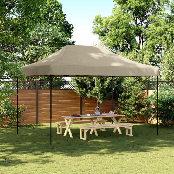 vidaXL Partyt&auml;lt Taupe 279 x 410 x 315 cm Oxford Tyg