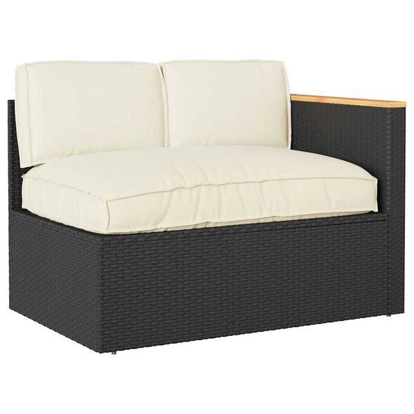 vidaXL Pallkuddset med kudde 3 pcs Kr&auml;m 120 x 80 x 12 cm Oxford tyg