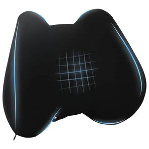 vidaXL Kudde med kudde Justerbar Svart 42 x 32 x 14 cm Polyester