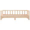 vidaXL Utdragbar dagb&auml;dd 2x(80x200) cm massiv furu