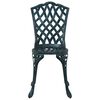 vidaXL Trädgårds Bistro Set 3 pcs Grön Aluminium