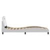 vidaXL Bed Frame "Viana" with LED without Mattress White 80x200 cm