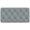 vidaXL Headboard Cushion Light Grey 100 cm Fabric