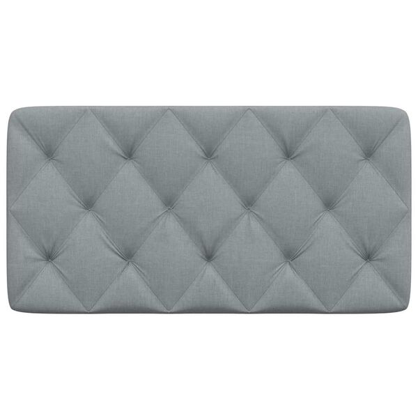 vidaXL Headboard Cushion Light Grey 100 cm Fabric