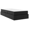 vidaXL F&ouml;rvaringss&auml;ng med madrass med madrass 2 pcs Svart Skinn