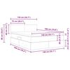 vidaXL F&ouml;rvaringss&auml;ng med madrass Taupe 140 x 190 cm Konstruerat tr&auml;