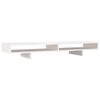 vidaXL Sk&auml;rmst&auml;ll vit 100x27x14 cm massiv furu
