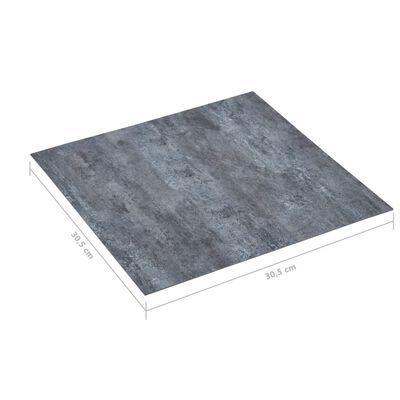vidaXL Självhäftande golvplankor 20 st PVC 1,86 m² grå marmor