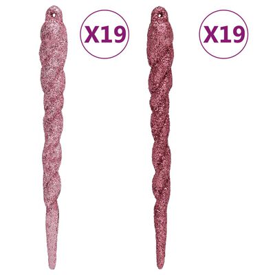 vidaXL Julgranskulor 108 st vit och rosa