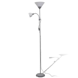 vidaXL Golvlampa gr&aring;