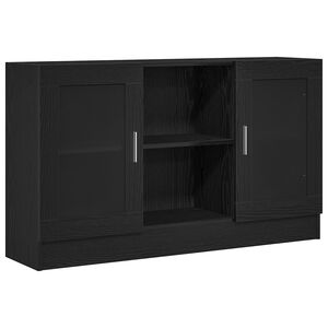 vidaXL Sideboard Svart Ek 120 x 30,5 x 70 cm Konstruerat tr&auml;