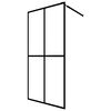 vidaXL Duschv&auml;gg till duschkabin h&auml;rdat frostat glas 140x195 cm