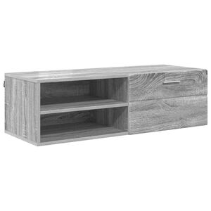 vidaXL Tr&auml;sk&aring;p 100,5 x 39 x 30 cm Gr&aring; Sonoma Konstruerat tr&auml;