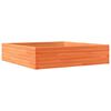 vidaXL Odlingsl&aring;da vaxbrun 100x100x23 cm massiv furu