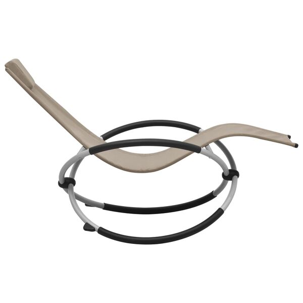 vidaXL Solstol för barn stål taupe