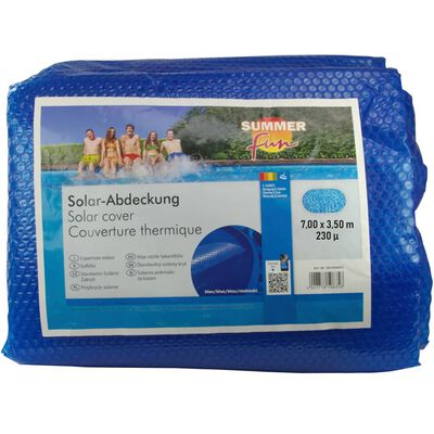 Summer Fun Solfolie ovalt 700x350 cm PE blå