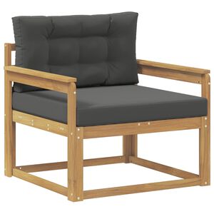 vidaXL Utomhus Mellansoffa Polyester Vit
