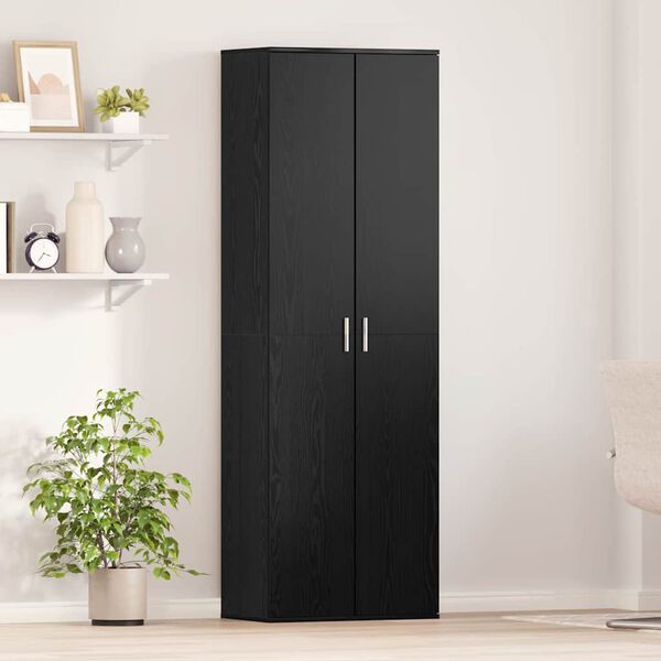 vidaXL Highboard Svart ek 60 x 35 x 180 cm Konstruerat tr&auml;