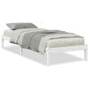 vidaXL S&auml;ngram utan madrass extra l&aring;ng vit 100x210 cm massiv furu