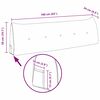 vidaXL Ryggkudde Vit 160 x 24 x 50 cm tyg