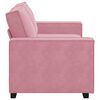 vidaXL Soffa 2-sits rosa 180x78x84 cm sammet