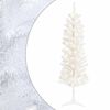 vidaXL Konstgjort smalt jultr&auml;d 120 cm 150 LED-lampor Varmvit