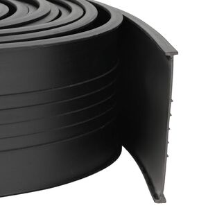 vidaXL Garageportt&auml;tning Svart 70 x 6 mm 4,5 m PVC