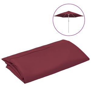 vidaXL Reservtyg f&ouml;r parasoll vinr&ouml;d 300 cm