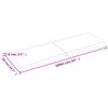 vidaXL Bordsskiva 160x50x(2-6) cm obehandlad massiv ek levande kant