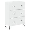 vidaXL L&aring;dans sk&aring;p Vit 66 x 34,5 x 90 cm Konstruerat tr&auml;