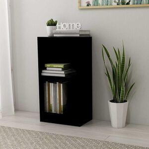 vidaXL Bokhylla svart 40x24x75 cm konstruerat tr&auml;