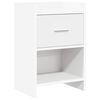 vidaXL S&auml;ngbord Vit 40 x 30 x 60 cm Konstruerat tr&auml;