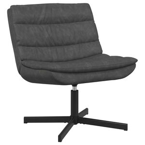 vidaXL Skrivstol Svart 63 x 75 x 76 cm Antik PU