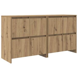 vidaXL Sk&aring;p 2 pcs artisan ek 70 x 41 x 75 cm Konstruerat tr&auml;