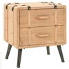 vidaXL S&auml;ngbord massivt grantr&auml; 50x35x57 cm