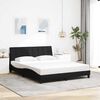 vidaXL Bed Frame without Mattress "Hanko" Black 160x200 cm Fabric