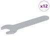 vidaXL Blocknyckel 12 st Silver 10 mm J&auml;rn