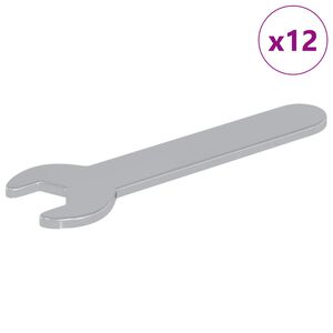 vidaXL Blocknyckel 12 st Silver 10 mm J&auml;rn